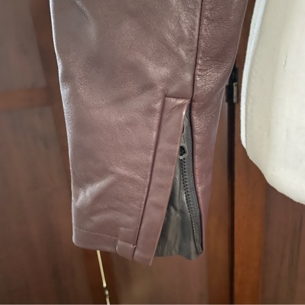 Joe’s Jeans Two-Tone Motorcycle Leather Jacket size‎ small - Picture 6 of 11